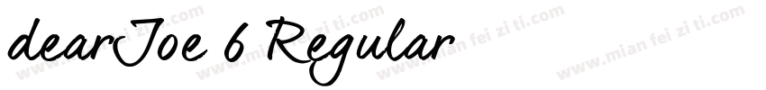 dearJoe 6 Regular字体转换